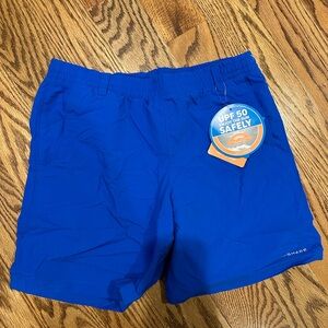 Columbia Royal Blue Mesh-Lined Shorts PFG NWT Large 14-16